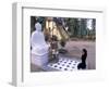 Woman Praying to Buddha, Vinh Trang Pagoda, My Tho City, Vietnam-Bill Bachmann-Framed Photographic Print