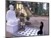 Woman Praying to Buddha, Vinh Trang Pagoda, My Tho City, Vietnam-Bill Bachmann-Mounted Photographic Print