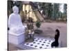 Woman Praying to Buddha, Vinh Trang Pagoda, My Tho City, Vietnam-Bill Bachmann-Stretched Canvas