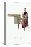 Woman Preparing Tea-George Henry Malon-Stretched Canvas