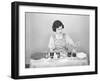 Woman Pulling Egg from Glass/Coloring-Philip Gendreau-Framed Photographic Print