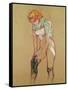 Woman Pulling up Her Stocking, 1894-Henri de Toulouse-Lautrec-Framed Stretched Canvas