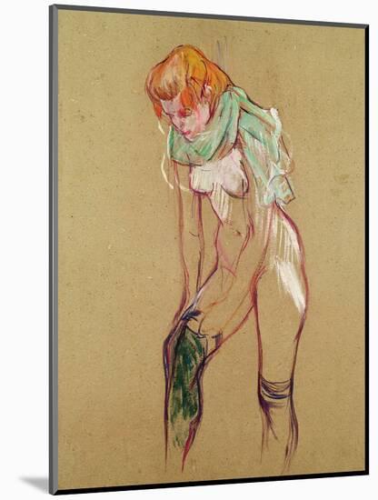 Woman Pulling up Her Stocking, 1894-Henri de Toulouse-Lautrec-Mounted Premium Giclee Print