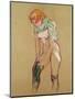 Woman Pulling up Her Stocking, 1894-Henri de Toulouse-Lautrec-Mounted Premium Giclee Print