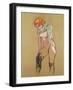 Woman Pulling up Her Stocking, 1894-Henri de Toulouse-Lautrec-Framed Premium Giclee Print