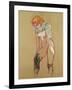 Woman Pulling up Her Stocking, 1894-Henri de Toulouse-Lautrec-Framed Premium Giclee Print