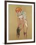 Woman Pulling up Her Stocking, 1894-Henri de Toulouse-Lautrec-Framed Premium Giclee Print