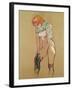 Woman Pulling up Her Stocking, 1894-Henri de Toulouse-Lautrec-Framed Giclee Print