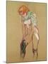 Woman Pulling up Her Stocking, 1894-Henri de Toulouse-Lautrec-Mounted Giclee Print