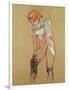 Woman Pulling up Her Stocking, 1894-Henri de Toulouse-Lautrec-Framed Giclee Print