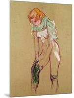 Woman Pulling up Her Stocking, 1894-Henri de Toulouse-Lautrec-Mounted Giclee Print
