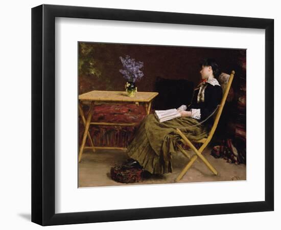 Woman Reading, 1881-Erik Theodor Werenskiold-Framed Giclee Print