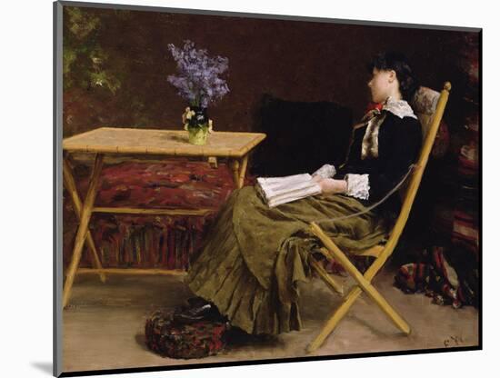 Woman Reading, 1881-Erik Theodor Werenskiold-Mounted Giclee Print
