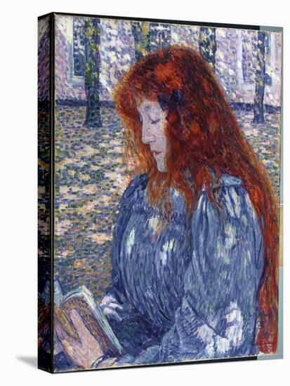 Woman Reading, 1899-Théo van Rysselberghe-Stretched Canvas