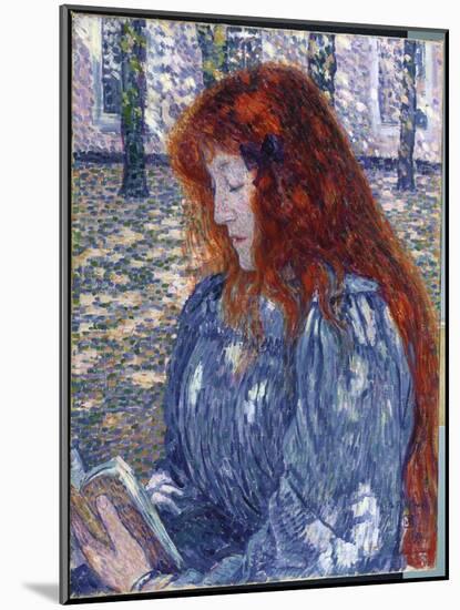 Woman Reading, 1899-Théo van Rysselberghe-Mounted Giclee Print