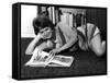 Woman Reading, 1960s-null-Framed Stretched Canvas