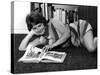 Woman Reading, 1960s-null-Stretched Canvas