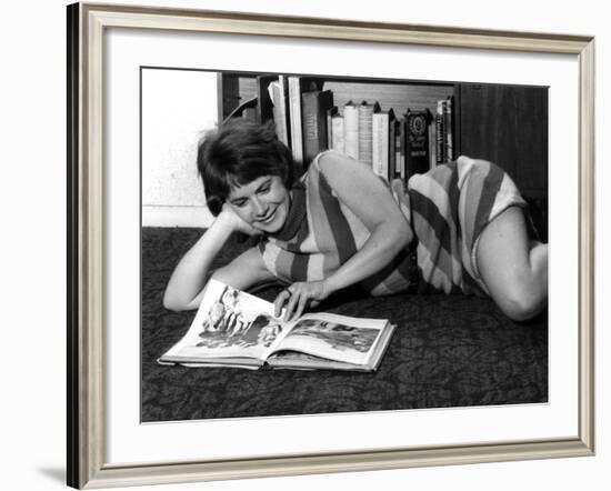 Woman Reading, 1960s-null-Framed Photographic Print