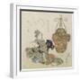 Woman Reading a Book, Early 19th Century-Toyota Hokkei-Framed Giclee Print