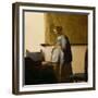 Woman Reading a Letter, circa 1662-63-Johannes Vermeer-Framed Giclee Print