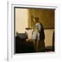 Woman Reading a Letter, circa 1662-63-Johannes Vermeer-Framed Giclee Print