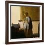 Woman Reading a Letter, circa 1662-63-Johannes Vermeer-Framed Giclee Print