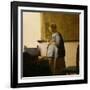 Woman Reading a Letter, circa 1662-63-Johannes Vermeer-Framed Giclee Print