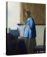 Woman Reading a Letter-Johannes Vermeer-Stretched Canvas