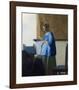 Woman Reading a Letter-Johannes Vermeer-Framed Art Print