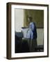 Woman Reading a Letter-Johannes Vermeer-Framed Art Print