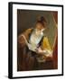 Woman Reading a Letter-Jean Raoux-Framed Giclee Print