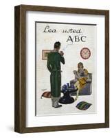 Woman Reading ABC Magazine, Magazine Plate, Spain, 1930-null-Framed Giclee Print