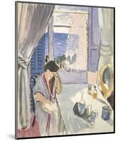 Woman Reading at a Dressing Table, Late 1919-Henri Matisse-Mounted Art Print