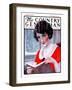 "Woman Reading Book," Country Gentleman Cover, March 21, 1925-J. Knowles Hare-Framed Giclee Print