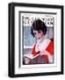 "Woman Reading Book," Country Gentleman Cover, March 21, 1925-J. Knowles Hare-Framed Giclee Print