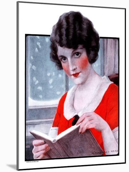 "Woman Reading Book,"March 21, 1925-J. Knowles Hare-Mounted Giclee Print