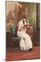 Woman Reading Book-null-Mounted Art Print