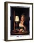 Woman Reading by a Paper-Bell Shade, 1766-Henry Robert Morland-Framed Giclee Print