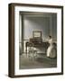 Woman Reading by a Piano, 1907-Vilhelm Hammershoi-Framed Giclee Print