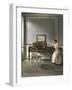 Woman Reading by a Piano, 1907-Vilhelm Hammershoi-Framed Premium Giclee Print