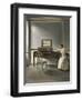 Woman Reading by a Piano, 1907-Vilhelm Hammershoi-Framed Giclee Print