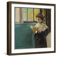 Woman Reading by a Window, c.1904-Félix Vallotton-Framed Giclee Print