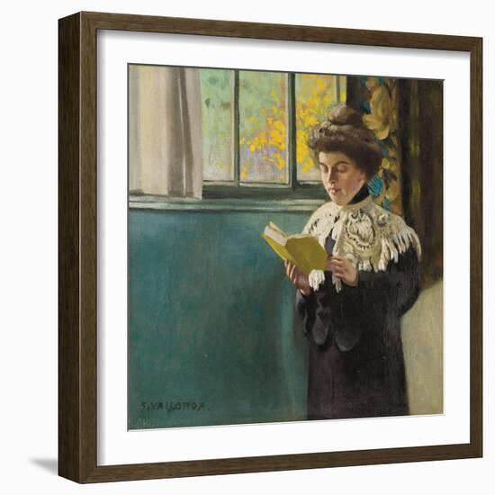 Woman Reading by a Window, c.1904-Félix Vallotton-Framed Giclee Print