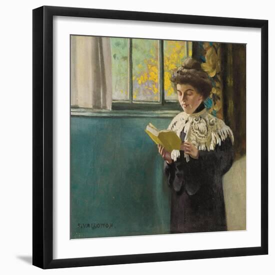 Woman Reading by a Window, c.1904-Félix Vallotton-Framed Giclee Print