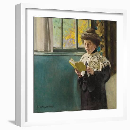 Woman Reading by a Window, c.1904-Félix Vallotton-Framed Giclee Print