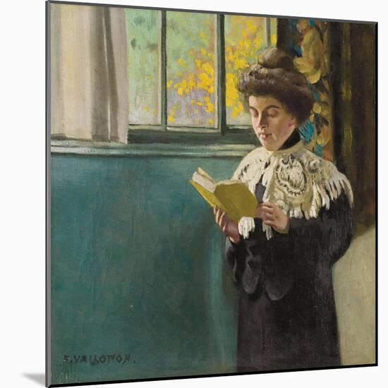 Woman Reading by a Window, c.1904-Félix Vallotton-Mounted Giclee Print
