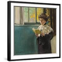 Woman Reading by a Window, c.1904-Félix Vallotton-Framed Giclee Print