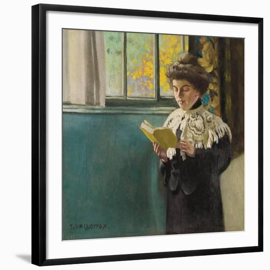 Woman Reading by a Window, c.1904-Félix Vallotton-Framed Giclee Print