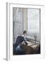 Woman Reading by an Open Window, 1888-Amaldus Nielsen-Framed Giclee Print