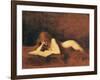 Woman Reading, C. 1880-1890-Jean-Jacques Henner-Framed Giclee Print